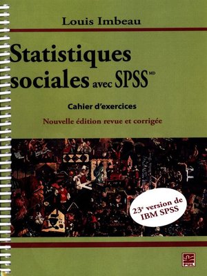 cover image of Statistiques sociales avec IBM SPSSMD